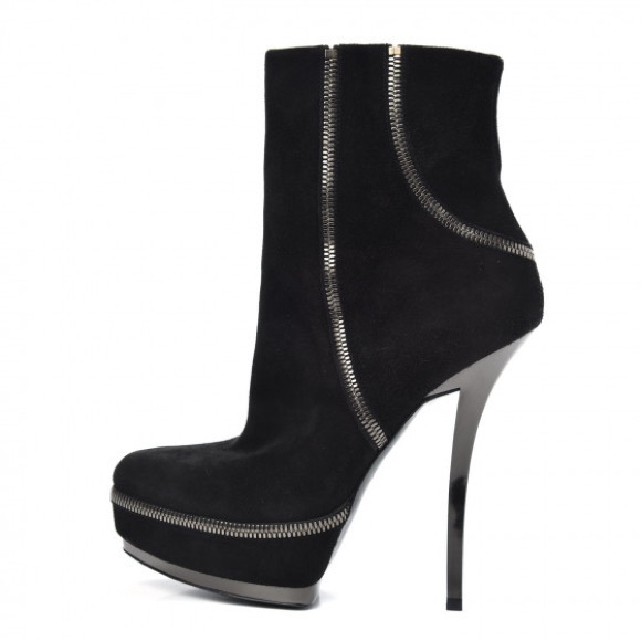 GUCCI Pixies Black Suede Platform Boots Zipper US size 10
EU 40 - 228933 - Picture 1 of 13